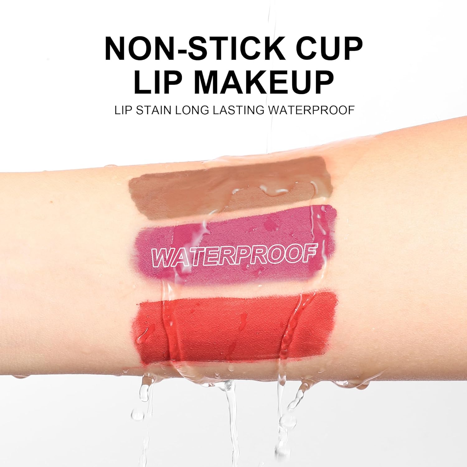 Matte Dark Red Purple Liquid Lipstick Set 6 Colors Waterproof Long Lasting New - Image 4