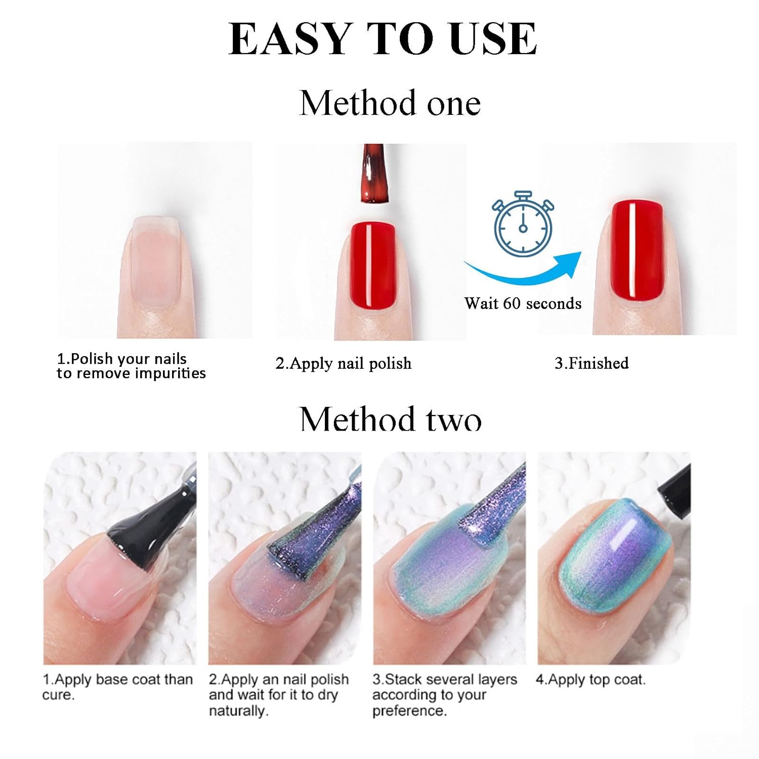 Sheer Crystal Nude Nail Polish 15ml Quick Dry Natural Transparent Finish - Image 7