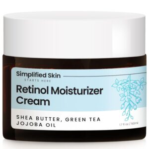 Retinol Cream for Face - 2.5% Retinol with Vitamin E & Hyaluronic Acid for Anti-Aging & Wrinkles - Night Cream for Face - Hydrating Facial Moisturizer - 1.7 Oz