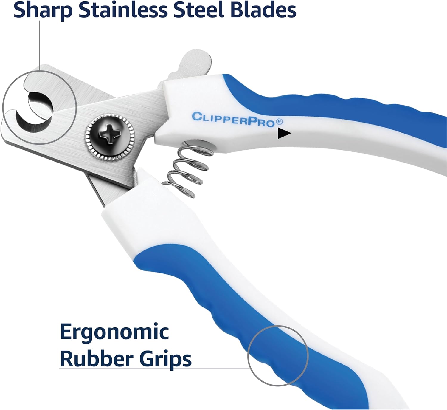 Azurro ClipperPro® Dog & Cat Pets Nail Clippers and Trimmers - Professional Pet Nail Clipper & Trimmers with Safety Guard to Avoid Over Cutting - Professional Grooming Tool for Pets - Image 3