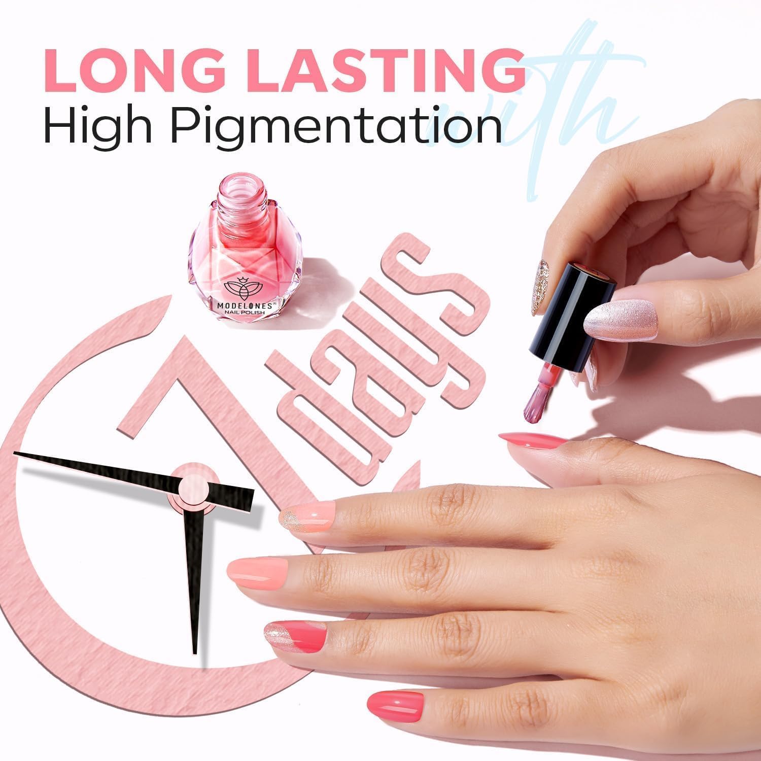 Modelones Spring Summer 12 Mini Nail Polish Colors Quick Dry Long Lasting Set - Image 6