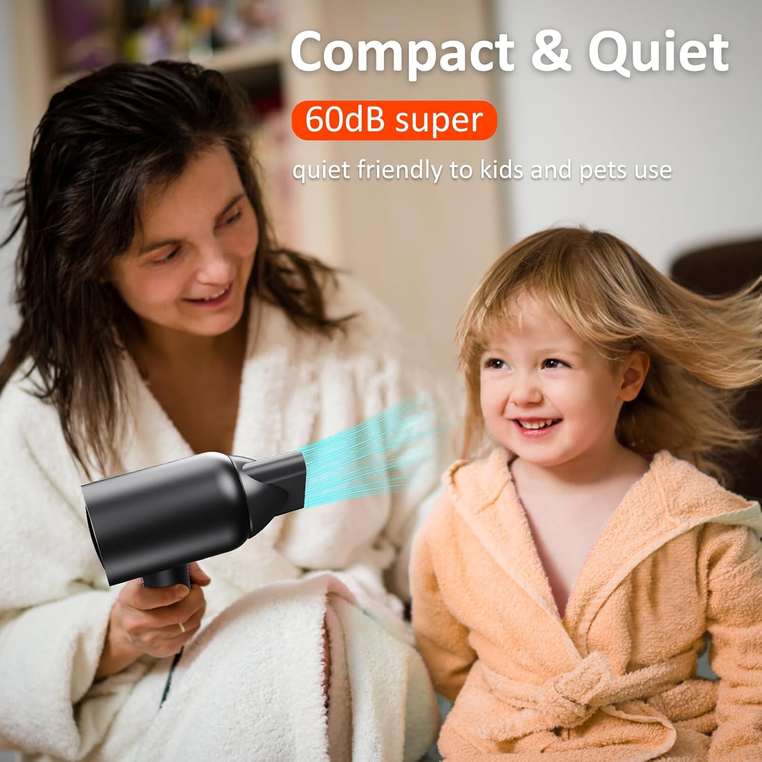 KFJ 110000 RPM Ionic Hair Dryer, Low Noise, Thermal Control, Perfect for Home or Travel - Image 5