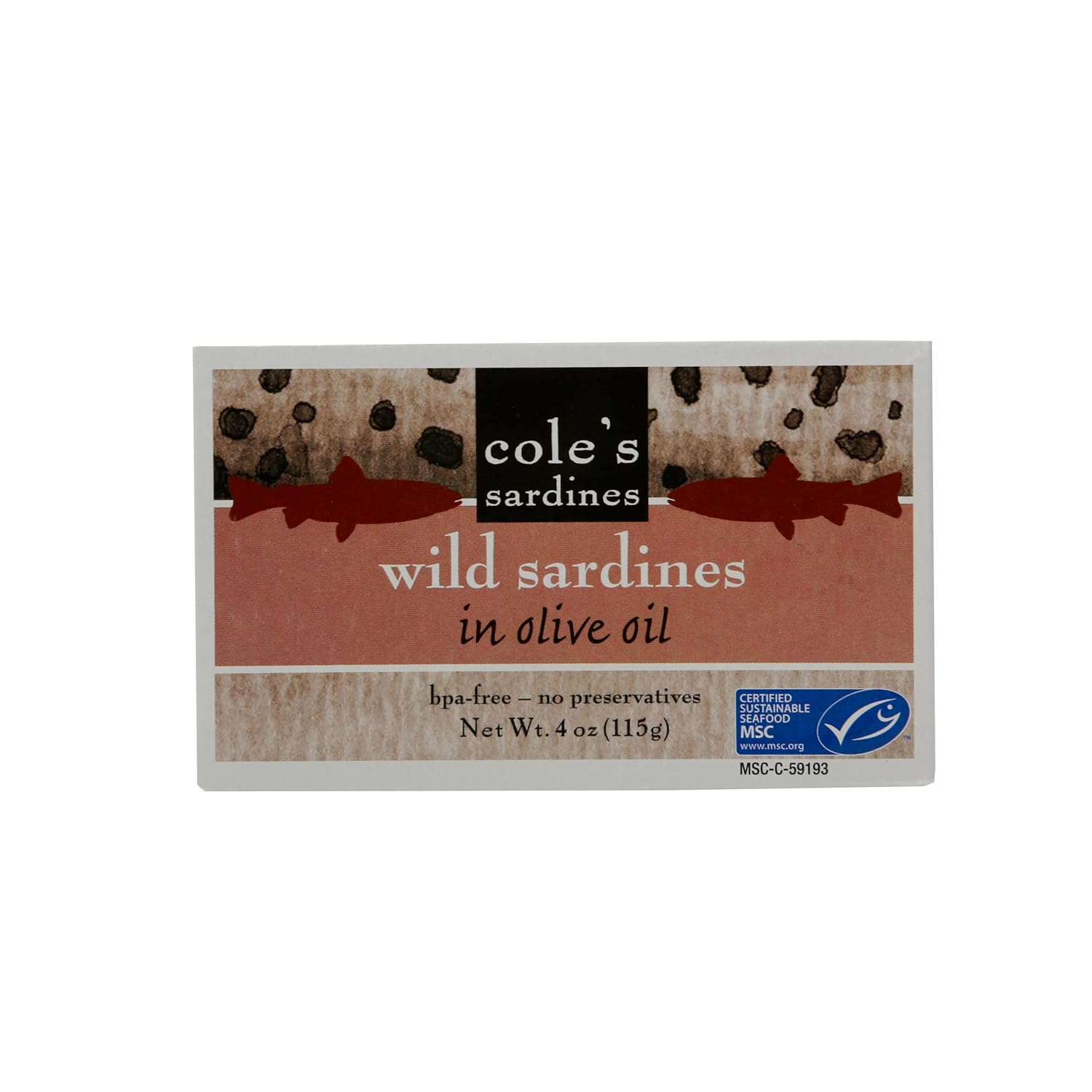 COLE'S Wild Caught Sardines in Olive Oil 4 Oz Canned - 10 Pack - Image 2