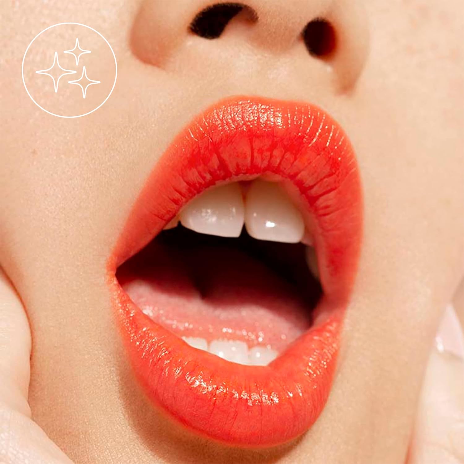 3INA 243 Shiny Orange Vegan Lipstick 4g Magnetic Cap 5 Hour Lasting - Image 4