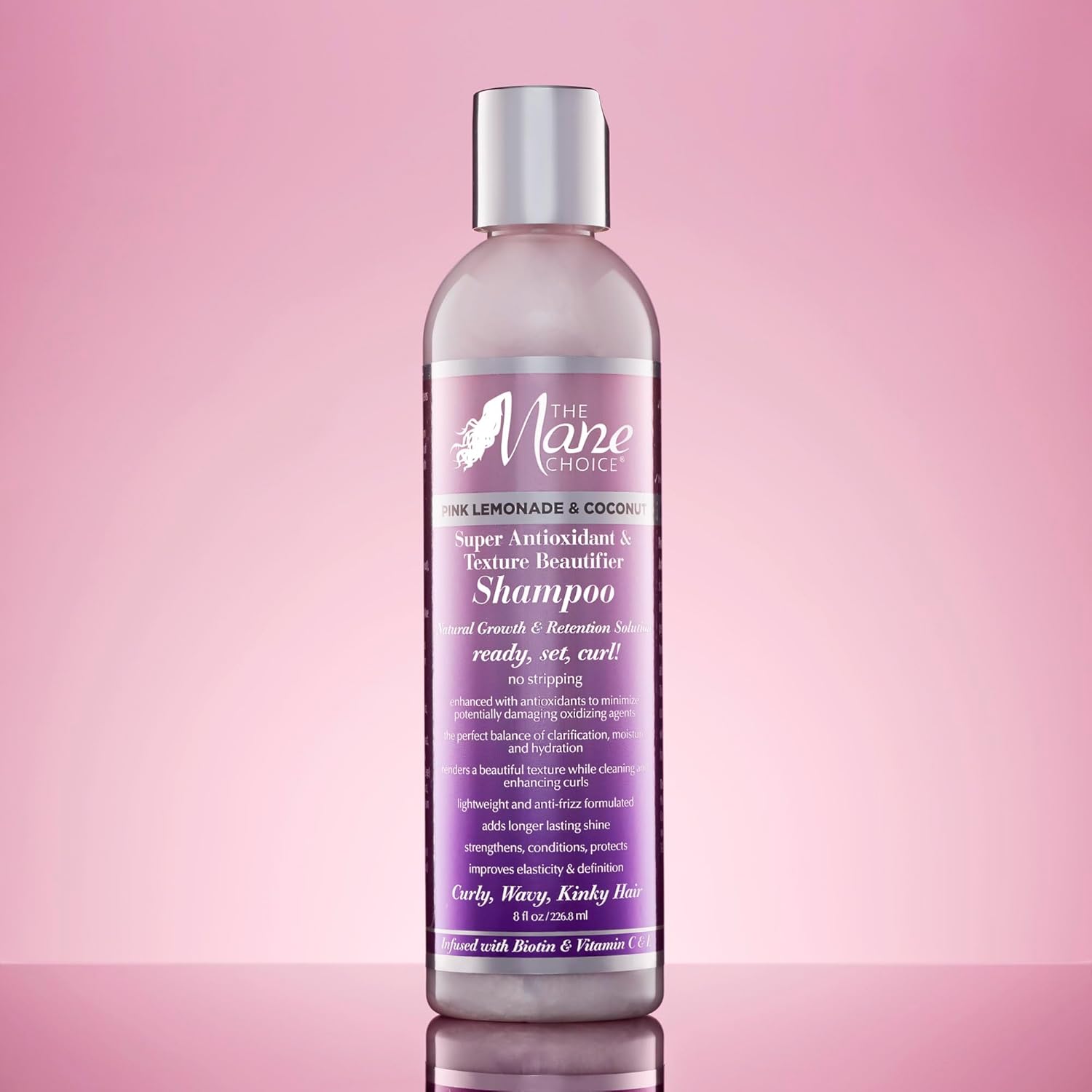 The Mane Choice Pink Lemonade Shampoo for All Hair Types, 12 oz, Anti-Oxidant Formula - Image 4