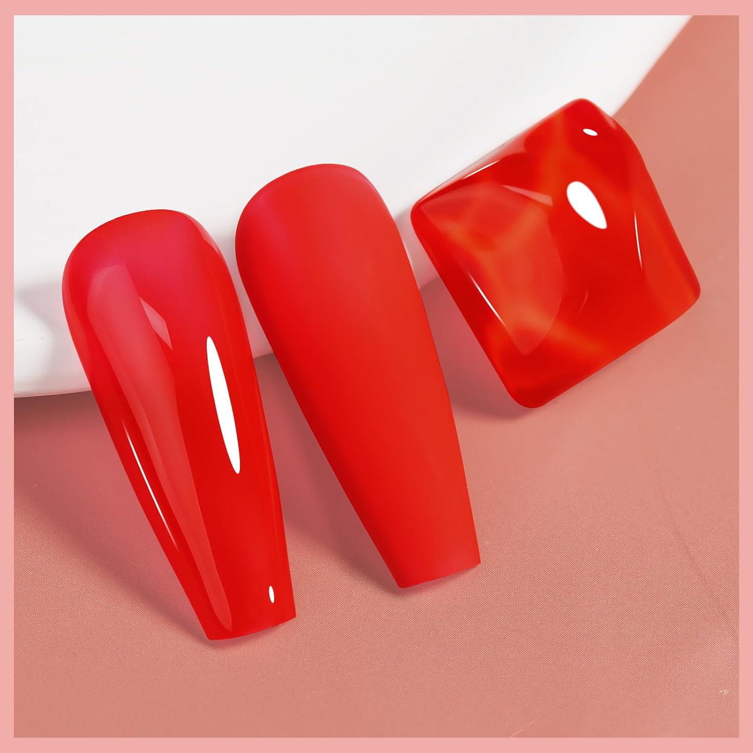 Vibrant Red Quick Dry Nail Polish 12ML Long Lasting Non-Gel Lacquer - Image 7