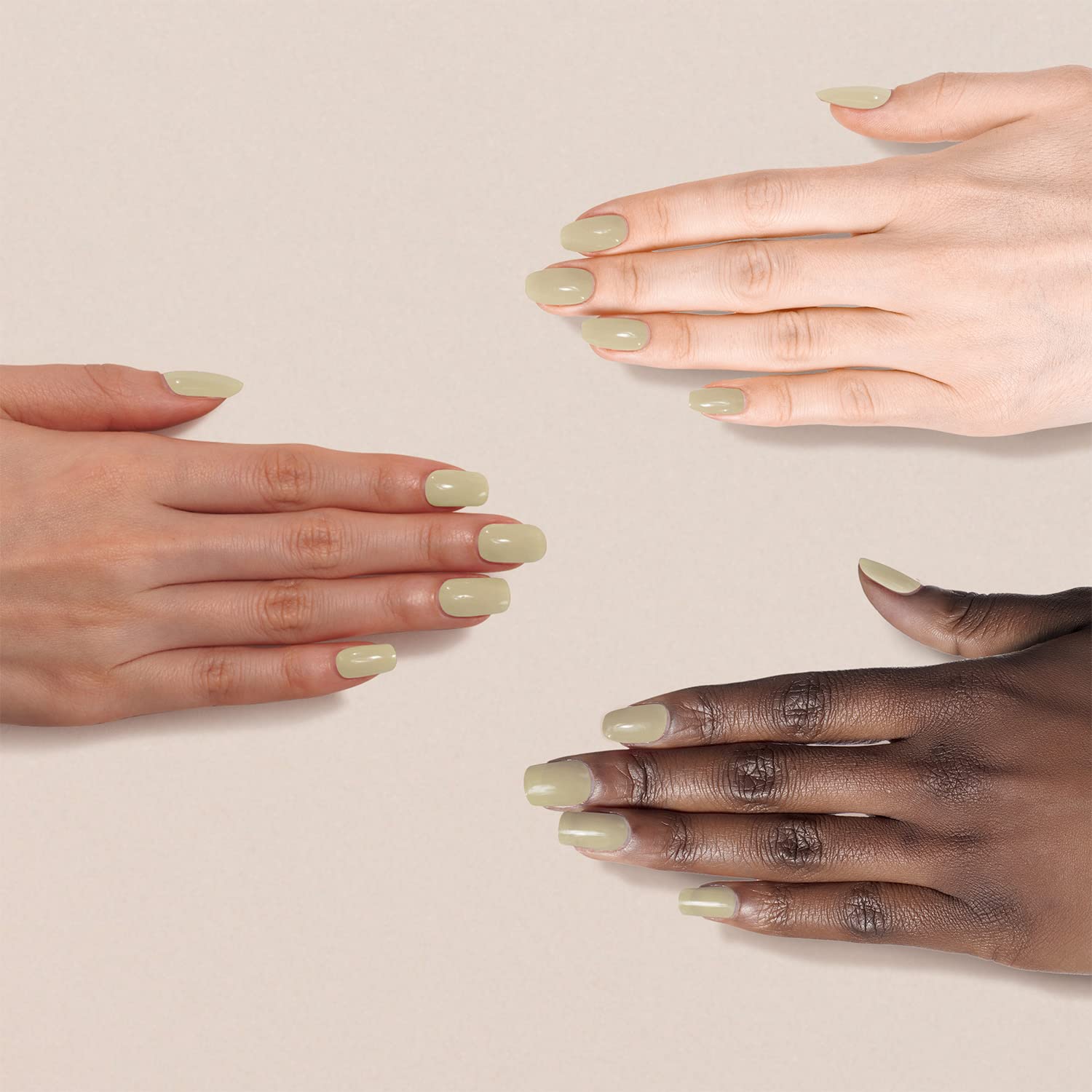Water-Based Halal Vegan Nail Polish Green Olivenite 0.24 fl oz Non-Toxic Breathable - Image 2
