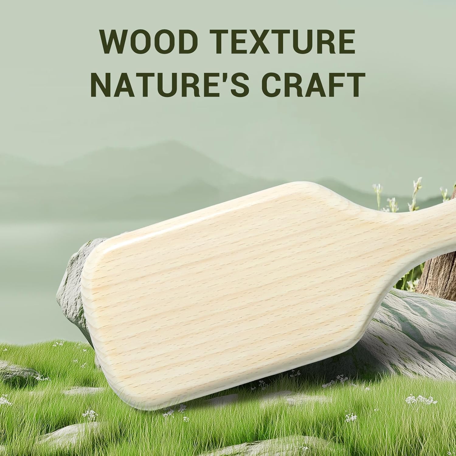 Boar Bristle Wood Hair Brush for All Hair Types and Lengths - Image 8