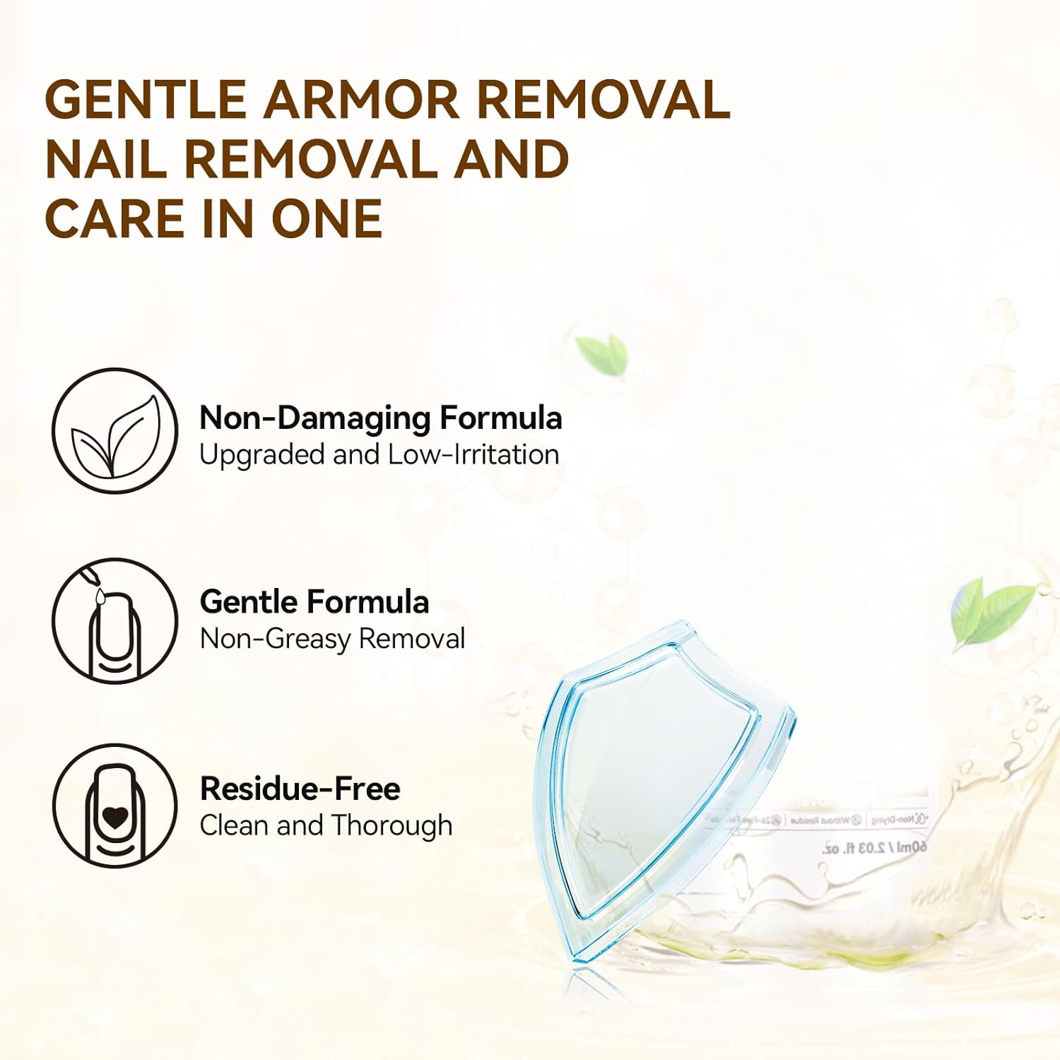 Gentle 4-in-1 Nail Remover Oil 15ml Acetone Free for Gelike EC Press on Nails - Image 6