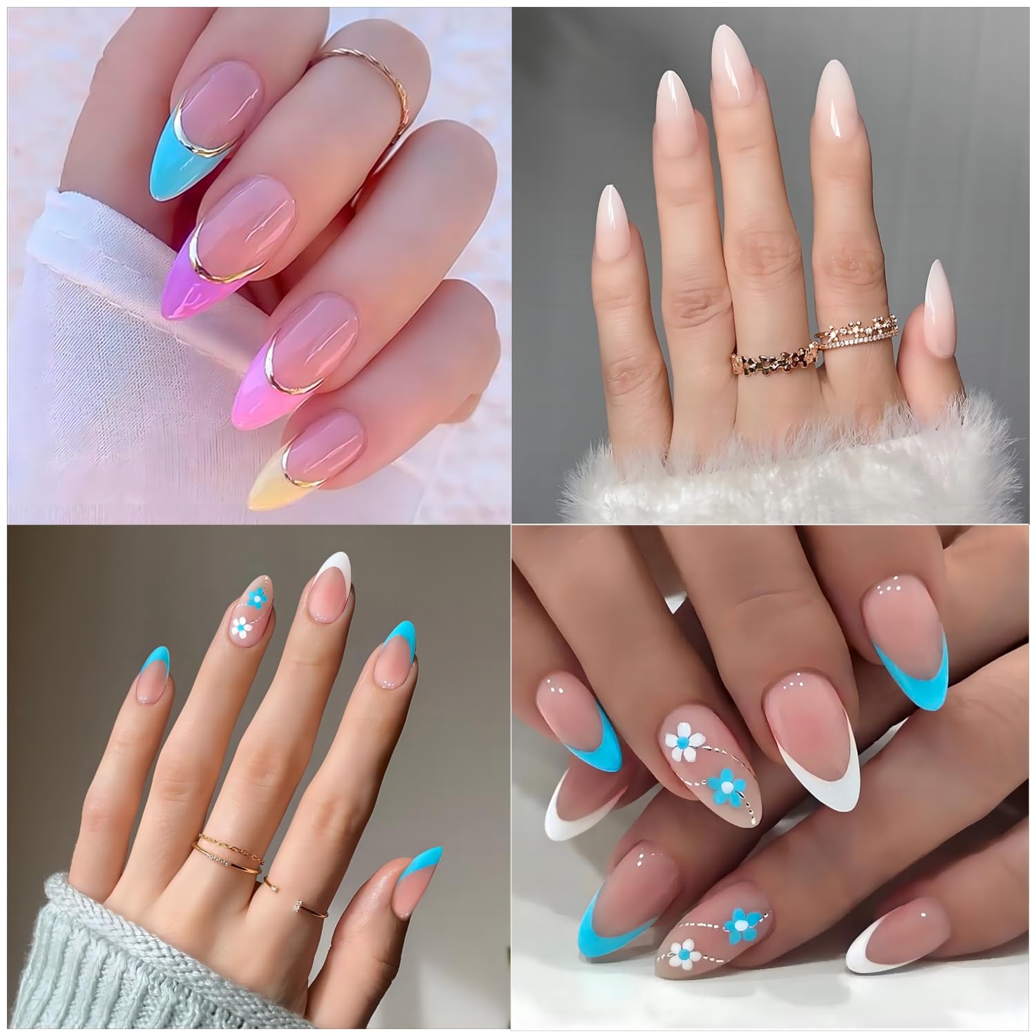 1000pcs Short Almond Nail Tips, 10 Sizes Soft Gel Full Cover Acrylic, Includes Storage Box - Image 7