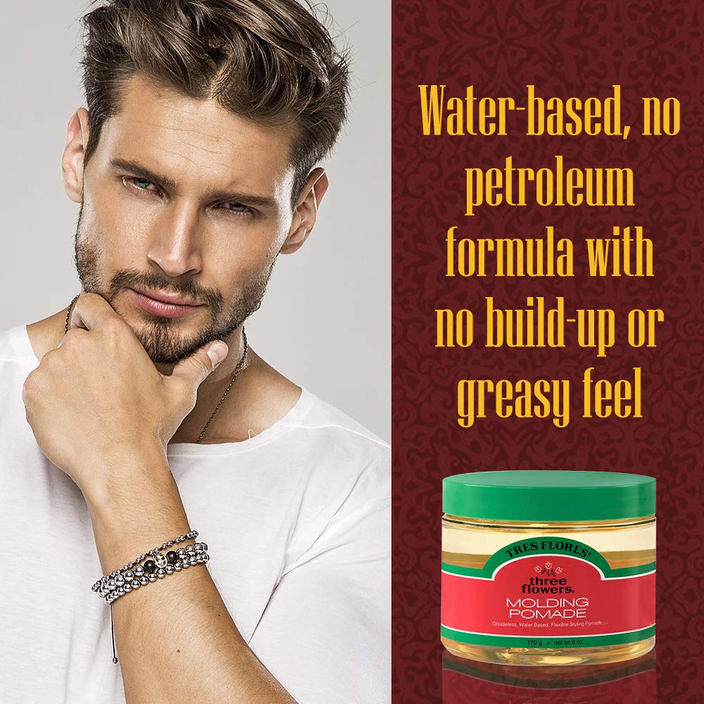 Tres Flores Molding Hair Styling Cream Pomade for All Hair Types 6oz 2 Pack - Image 5