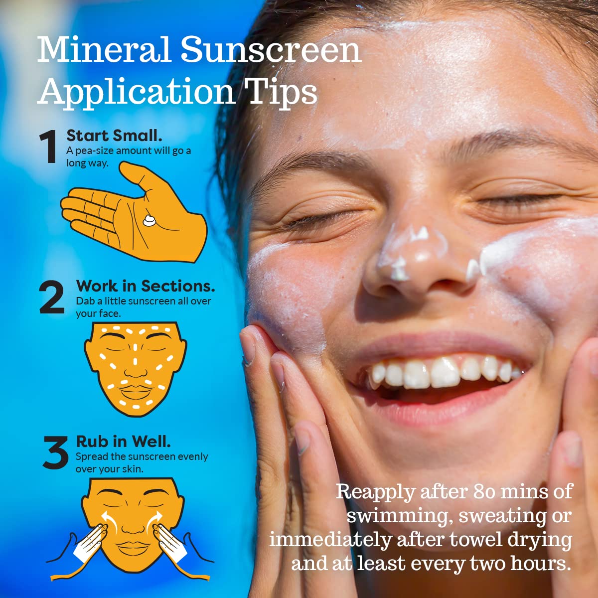 SPF 45 Tinted Mineral Sunscreen 2.5 Fl Oz Biodegradable, Paraben Free, Reef Safe, Non-Greasy Formula - Image 4