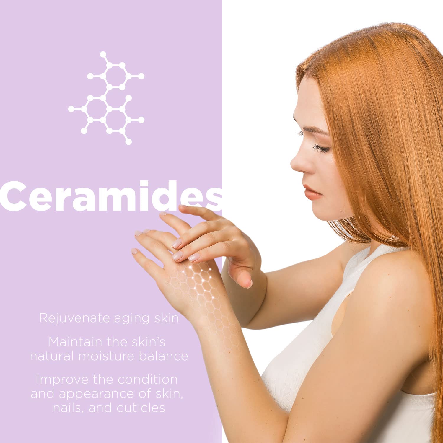 8.5 fl oz Moisturizing Hand Cream for Dry Hands & Cuticles with Vitamin E Shea Butter - Image 5