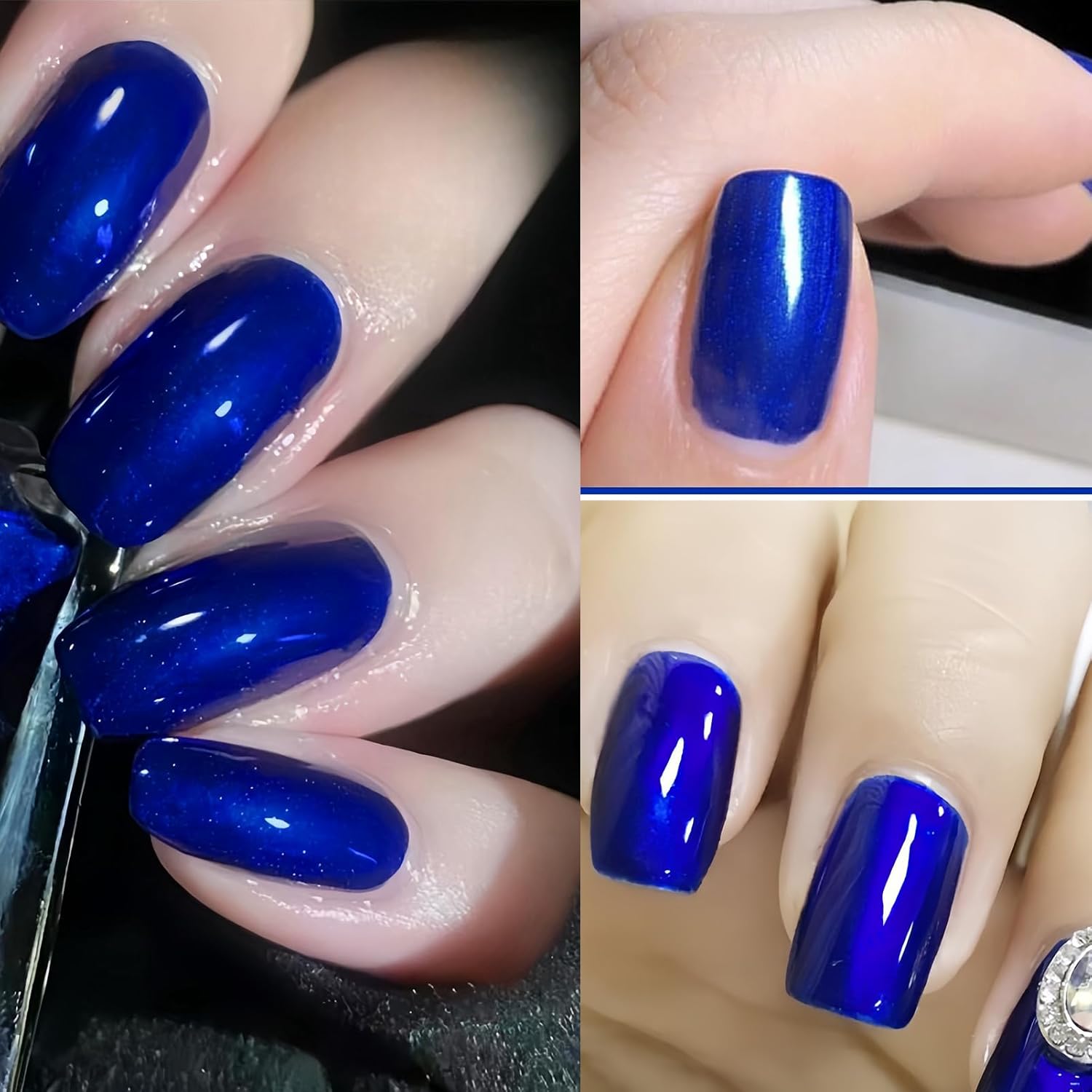 Pearl Blue Nail Polish 13ML - Quick Dry, Long Lasting, No UV - Image 3