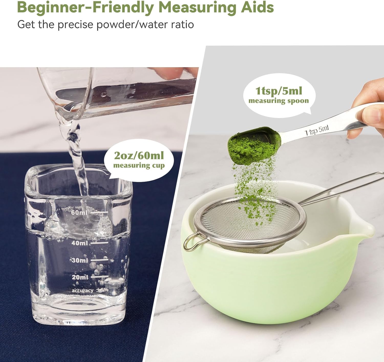 10-Piece Matcha Kit Set with Spouted Bowl, Whisk, and Spoon for Authentic Tea Making - Image 2