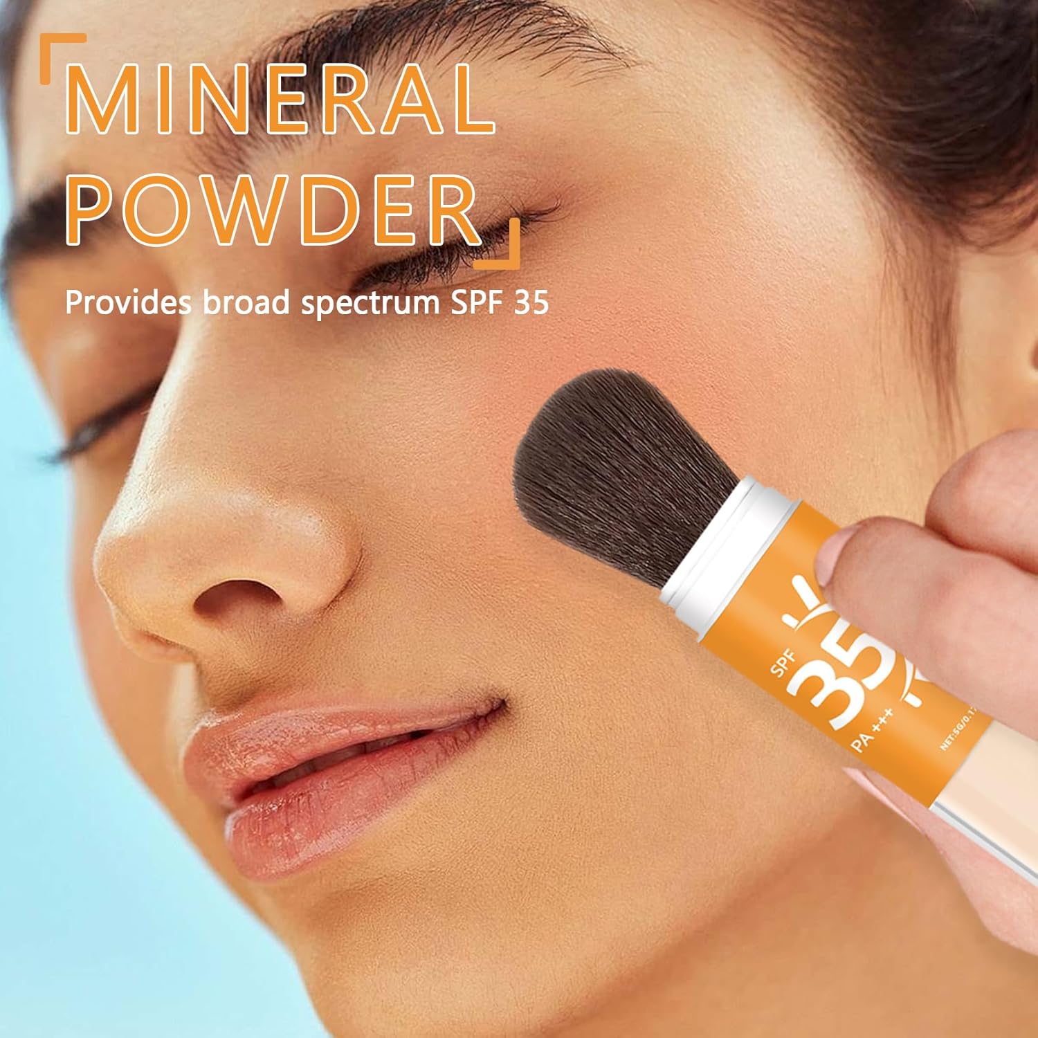 Translucent Mineral Sunscreen Powder SPF 35 Oil Control Matte Finish for Face - Image 2