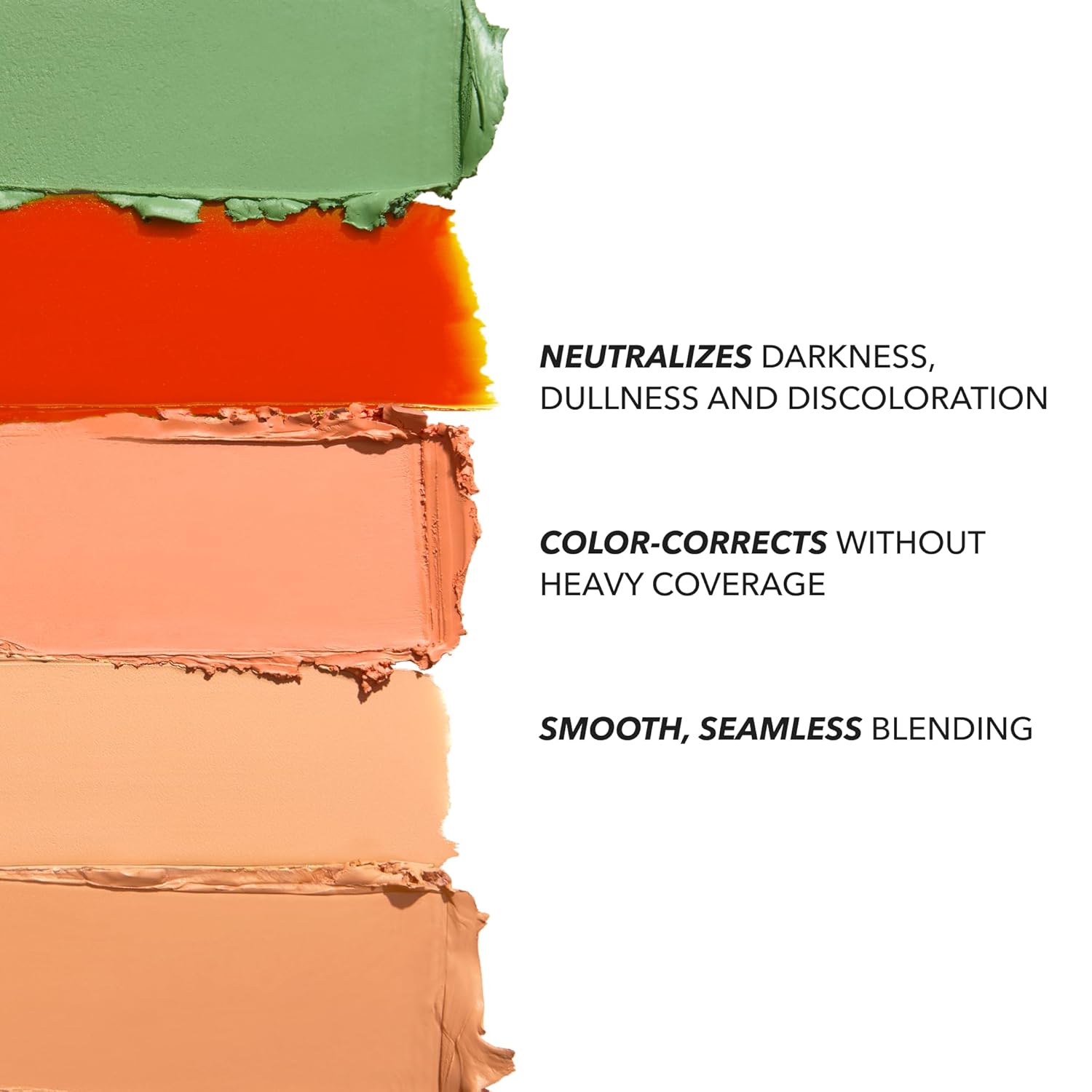 Cover FX Correct Stick Duo 0.1 oz Matcha Green Concealer Peachy Brightener Set - Image 3