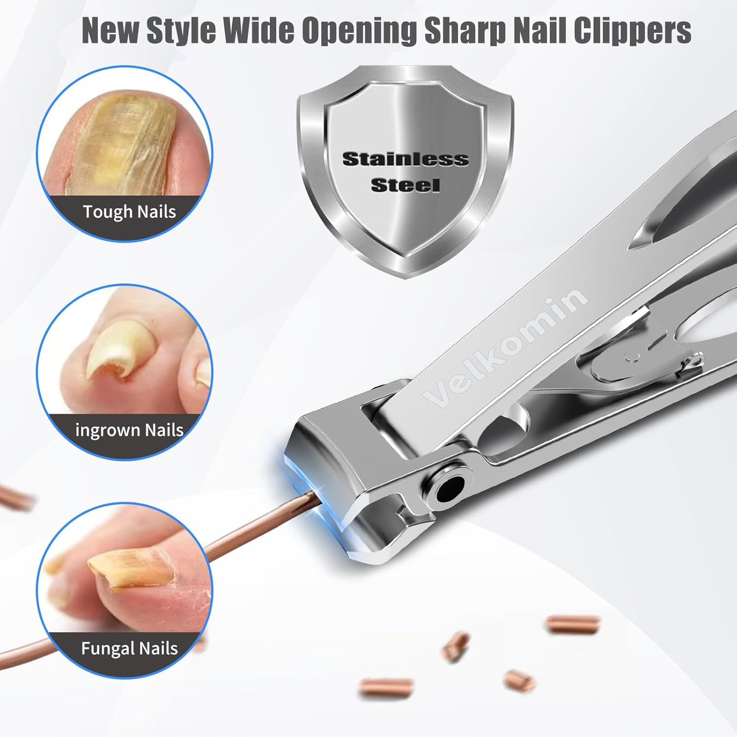 German Crafted 3-Piece Nail Clipper Set for Men, Seniors, Ultra-Sharp, 18-Month Warranty - Image 4