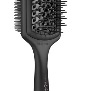 HeatFreeHair High Definition Detangling Brush - Dual-Sided Curl Brush for Black, Natural, Wavy, and Curly Hair - Hair Extension Detangler for Wet/Dry Use
