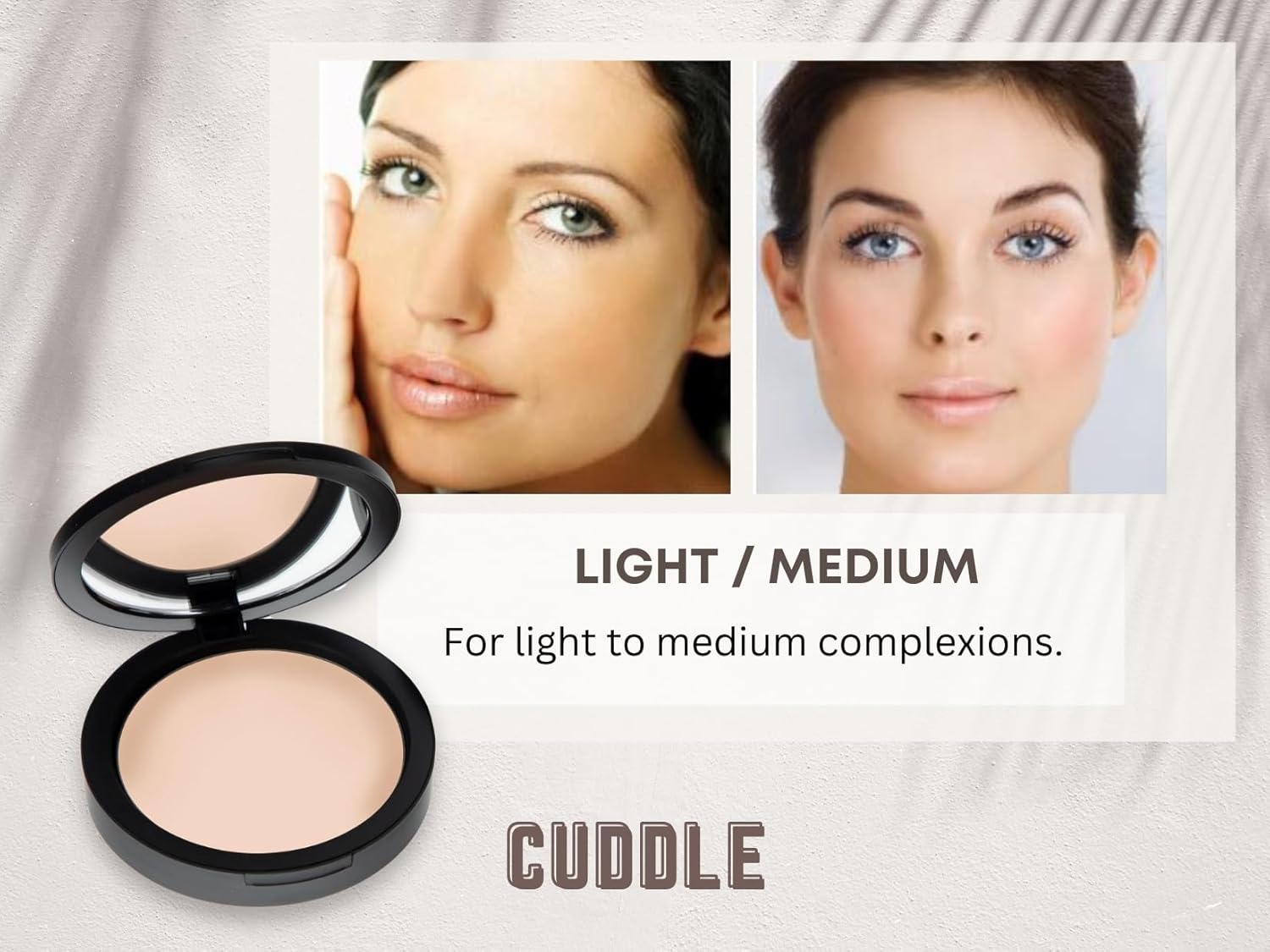 Mineral Dual Pressed Foundation SPF 15 Oil-Free, Talc-Free, Gluten-Free 0.45 oz Cuddle Light/Medium - Image 6