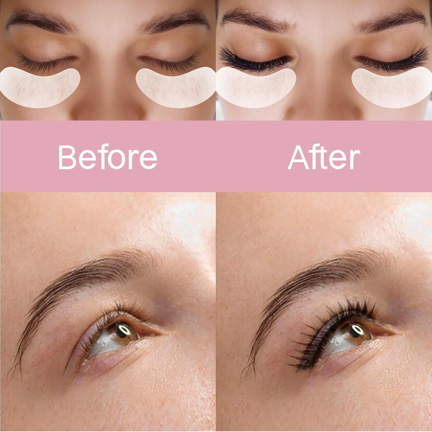 Vaincre 120 Pairs Hydrogel Under Eye Patches for Lash Extensions Lint-Free - Image 5