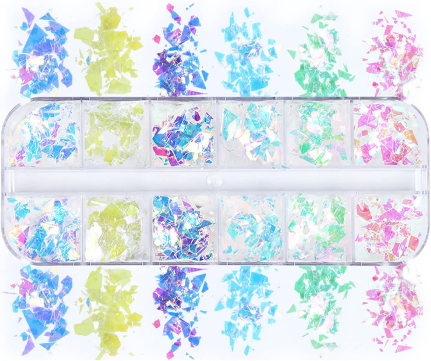 Iridescent Holographic Nail Art Glitter Flakes, Ultra Thin 3D Sequins for Manicure Decor - Image 6