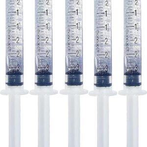 Bright White Smiles 44% Teeth Whitening Gel Syringe Refill Pack, Carbamide Peroxide, 5 Syringes (3ml),Tooth Whitener Formula