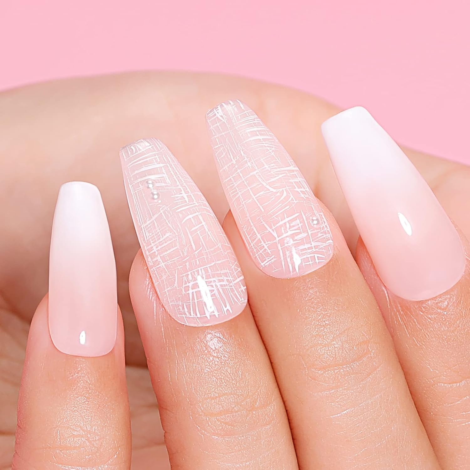 AIMEILI 5-in-1 Builder Base Gel Nail Polish 10ML Translucent Nude Hema Free Vegan - Image 8