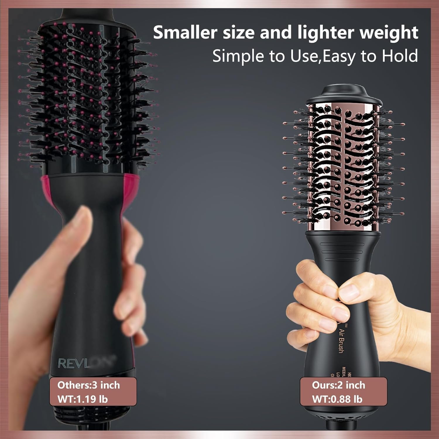 Travel Hair Dryer and Dual Voltage Hair Dryer Brush for Easy Styling on the Go - Image 8