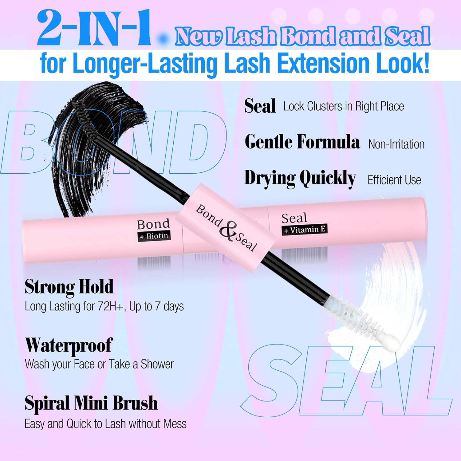 Yawamica 50D 80D Cat Eye Lash Extension Kit 240pcs Wispy Clusters 7-16mm - Image 7