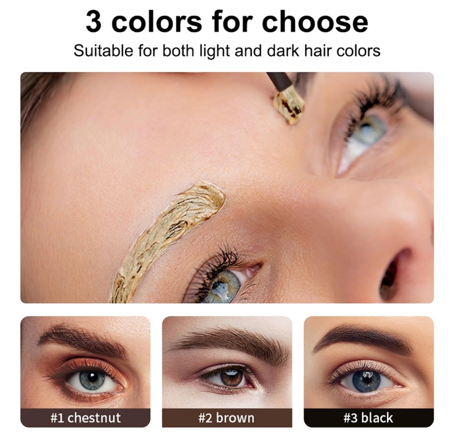 Natural Brown Eyelash and Brow Tint Kit for Home or Salon Use, Lasts 4-8 Weeks, Waterproof - Image 8