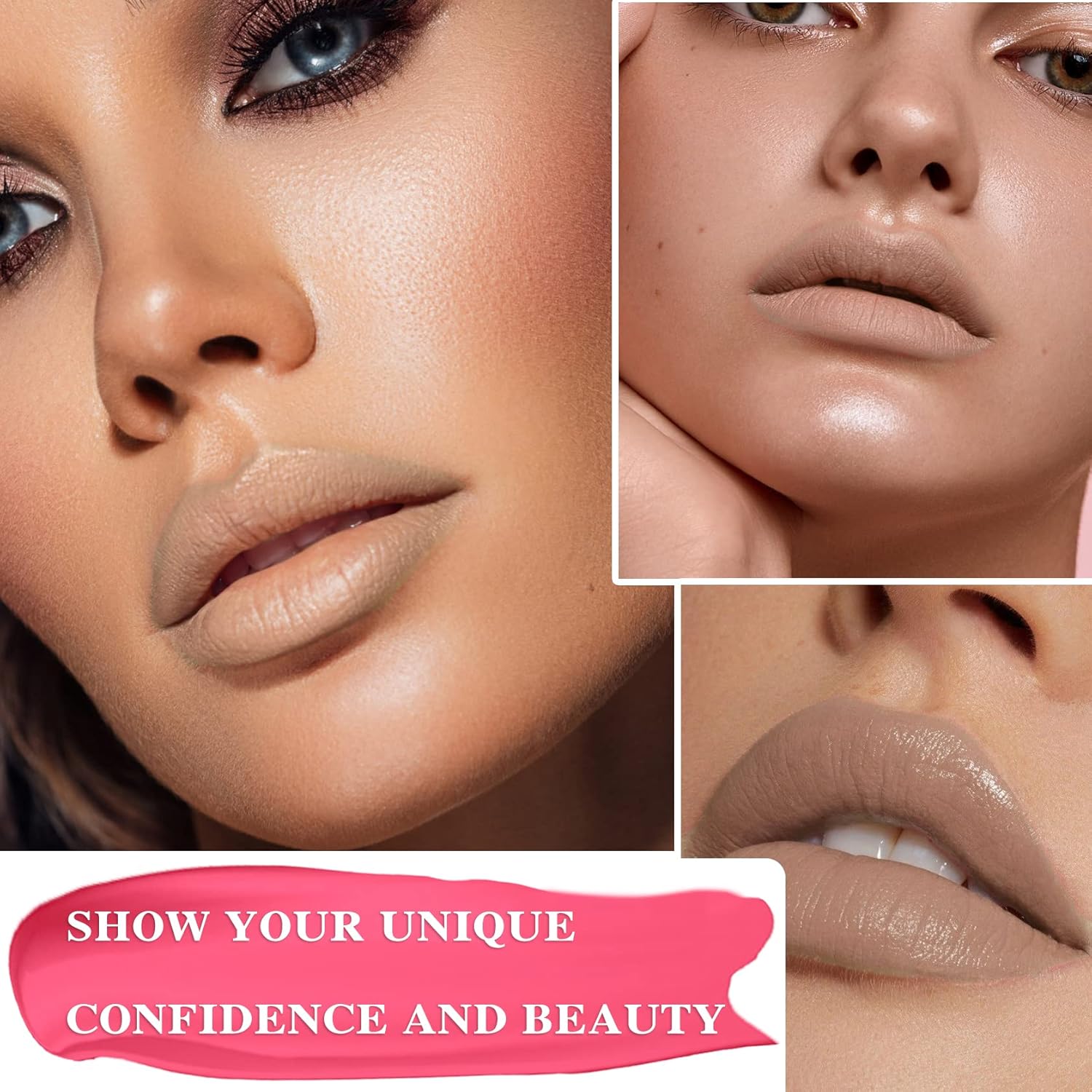 Matte Nude Lipstick Set 6-Piece Velvety Smooth, Highly Pigmented, Long-Lasting, Non-Stick Formula - Image 5