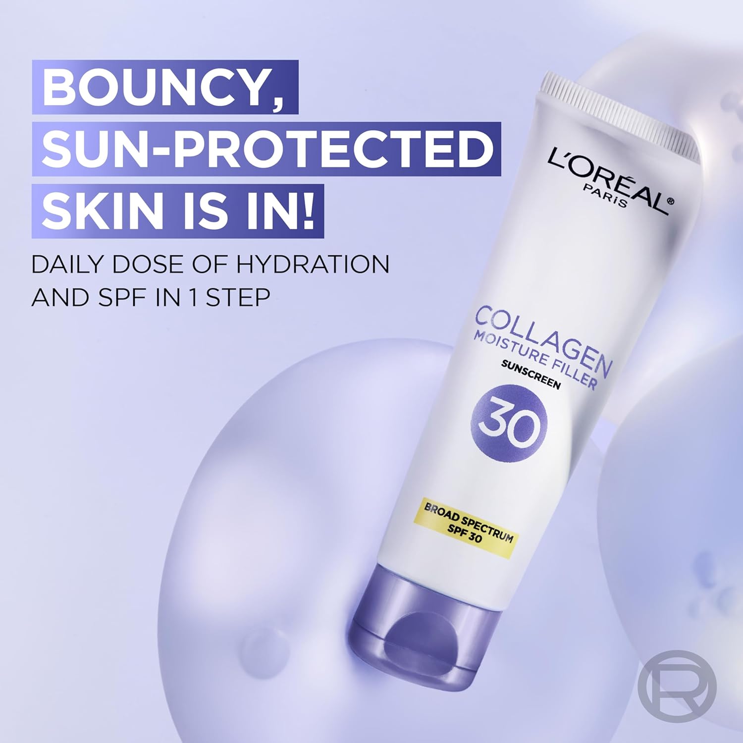 L'Oreal Paris Collagen Moisture Filler Face Cream 1.7 oz SPF 30 with Serum Sample - Image 2