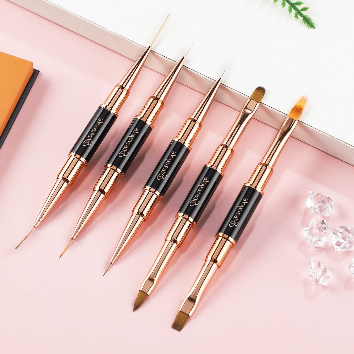 Acrylic Nail Art Brush Set with Liner and Dotting Pens for DIY Manicure - Image 7
