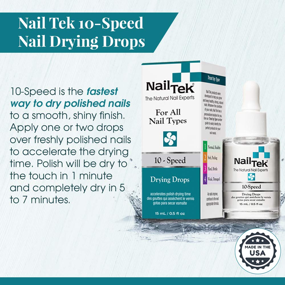 Nail Tek 10-Speed Quick Drying Nail Polish Drops 0.5 fl oz for All Nails - Image 5
