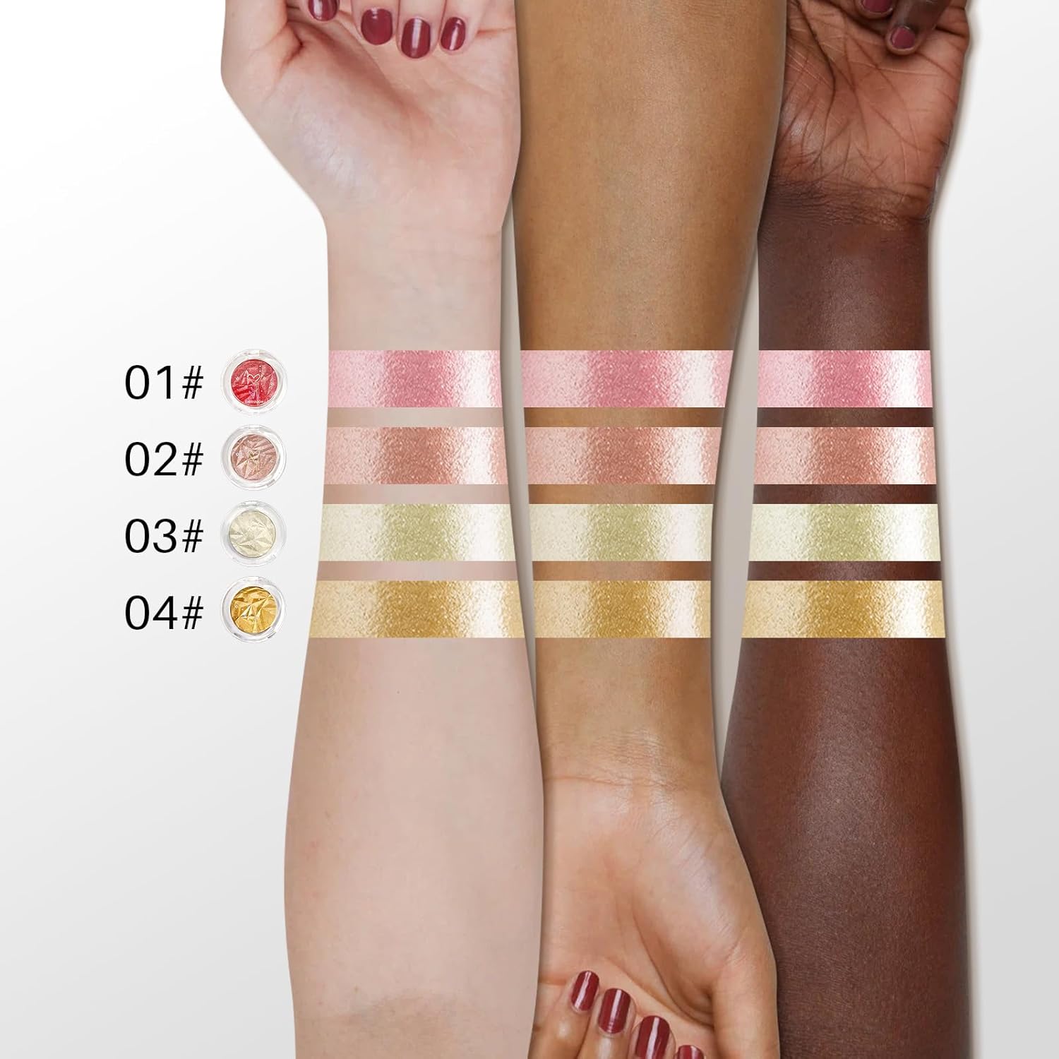 Matte Waterproof Cream Eyeshadow Palette with Brush Set for Mature Skin - 12 Colors - Image 4