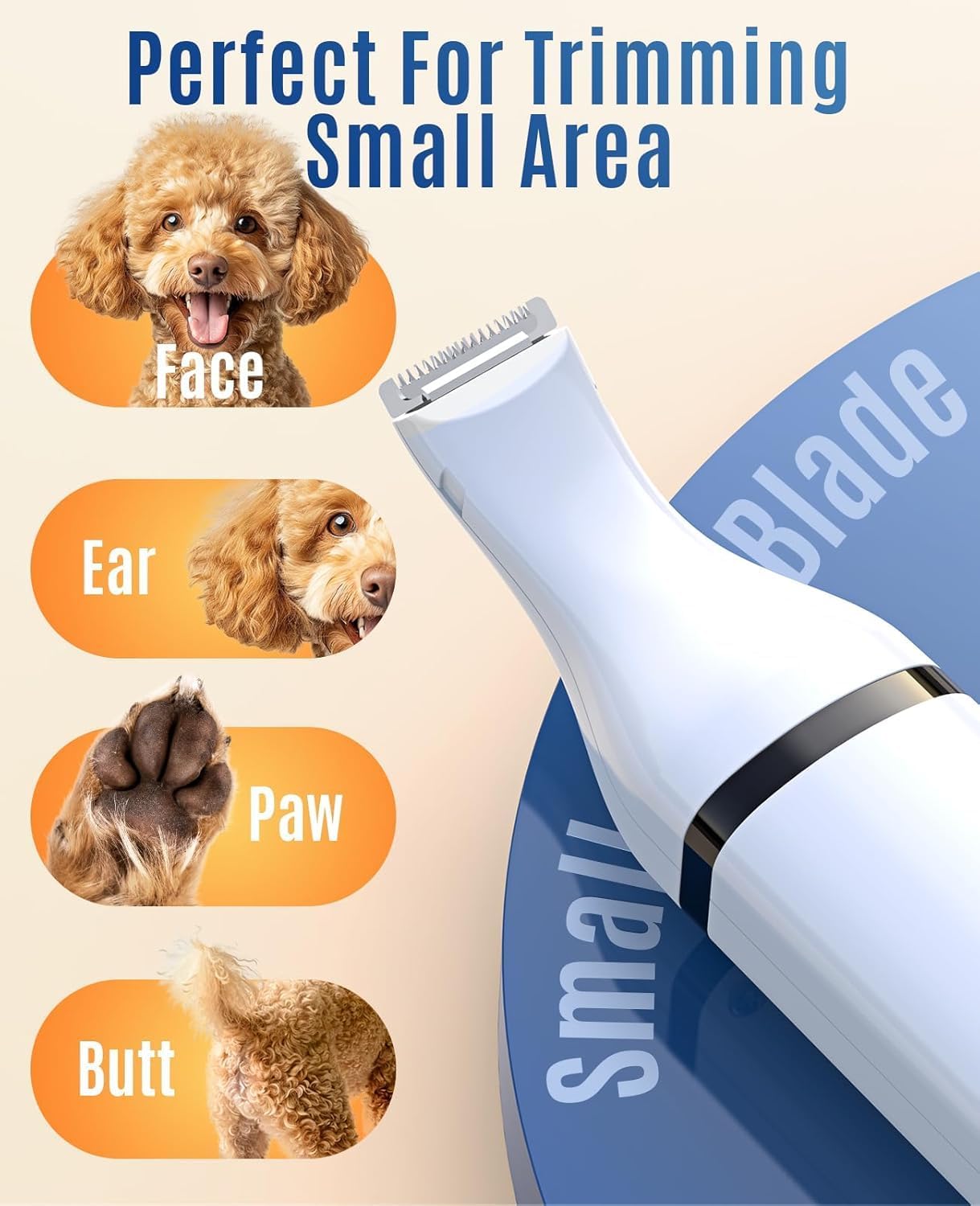 Oneisall 2-in-1 Dog Nail Grinder and Paw Trimmer Kit, Cordless, with LED Lights - Image 6
