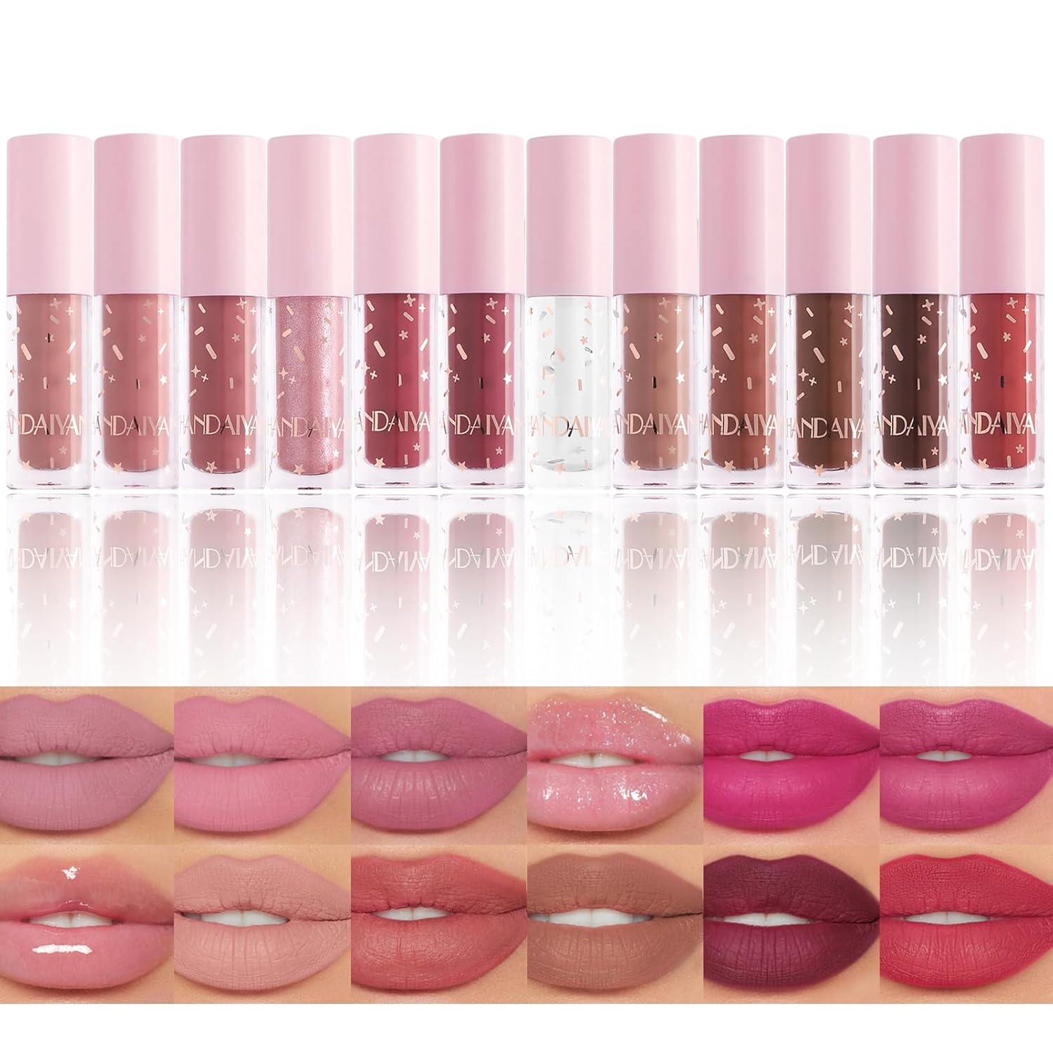 12 Piece Nude Matte Liquid Lipstick Set, Waterproof Long Lasting 24 Hour Wear, 12 Colors - Image 8