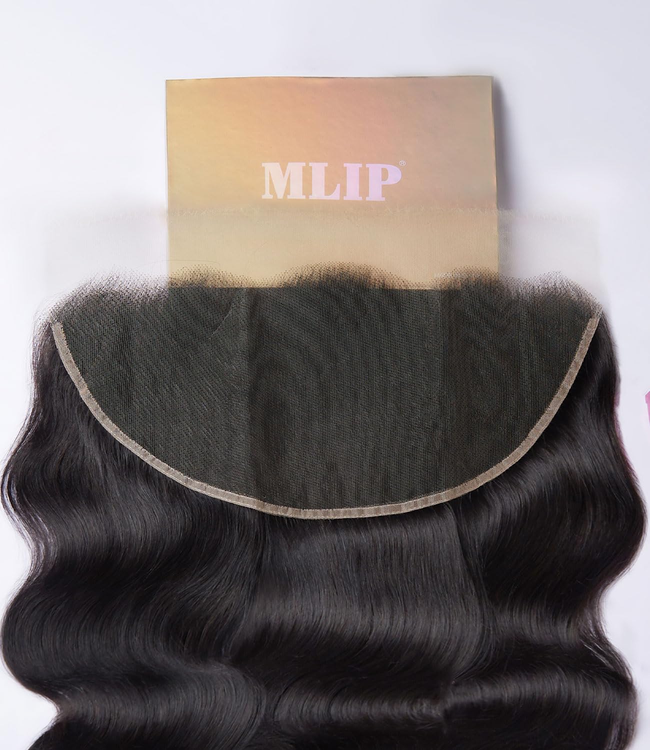 Mlip 13x6 HD Lace Frontal Body Wave, 0.10mm Ultra Thin Invisible Swiss Lace, Skinlike Real HD Lace Melt into Skin Perfectly, Pre-plucked Natural Hairline, Raw Indian Human Hair 20 Inches