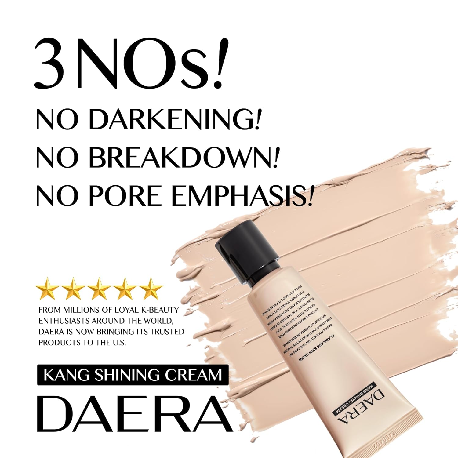 Kang Shining Korean BB Tinted Moisturizer Cream Neutral Shade 1.35 fl oz Lightweight Buildable Coverage - Image 2