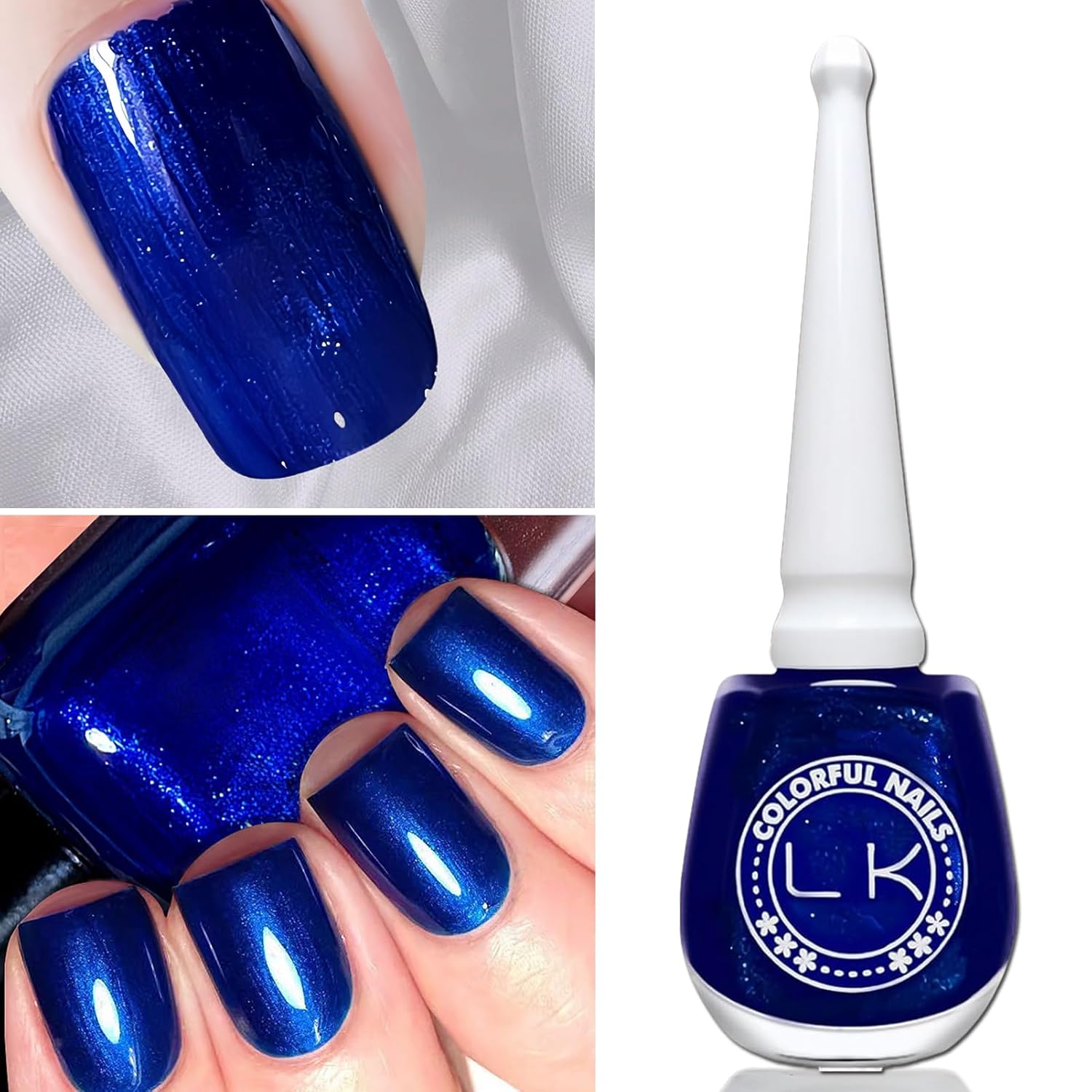 Pearl Blue Nail Polish 13ML - Quick Dry, Long Lasting, No UV - Image 2
