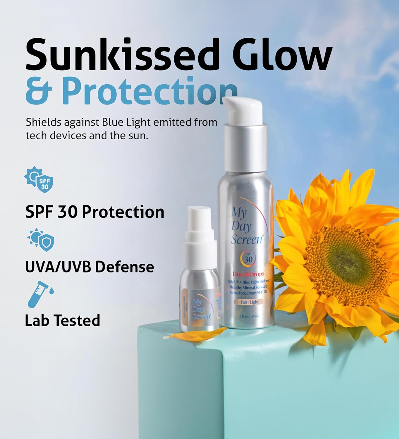 3-in-1 Tinted Moisturizer Drops for Fair/Light Skin, SPF 30, Vegan, 2 fl. oz - Image 7