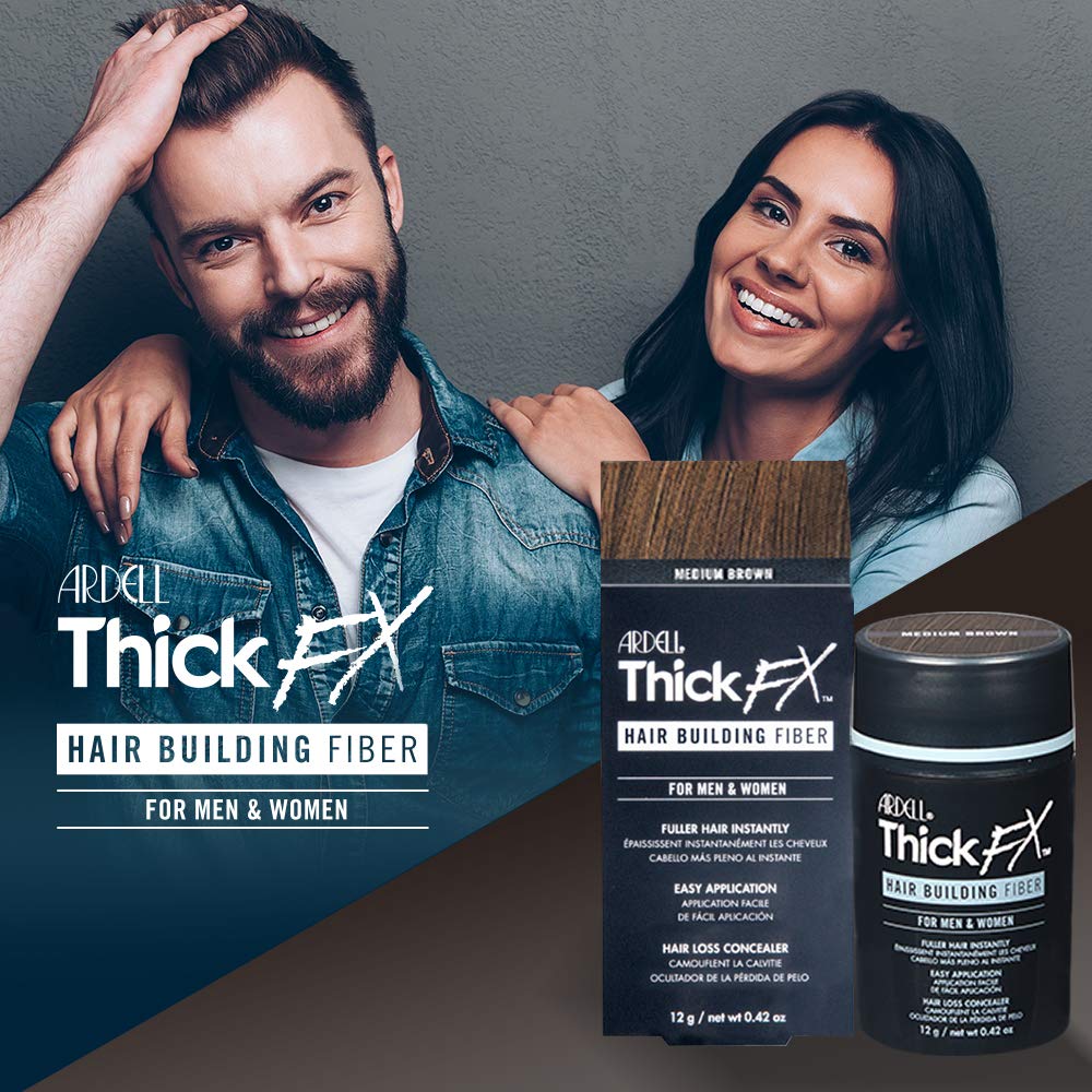 Instant Fuller Hair Medium Brown Fiber Blend 0.42 oz for Thinning Hair - Image 5