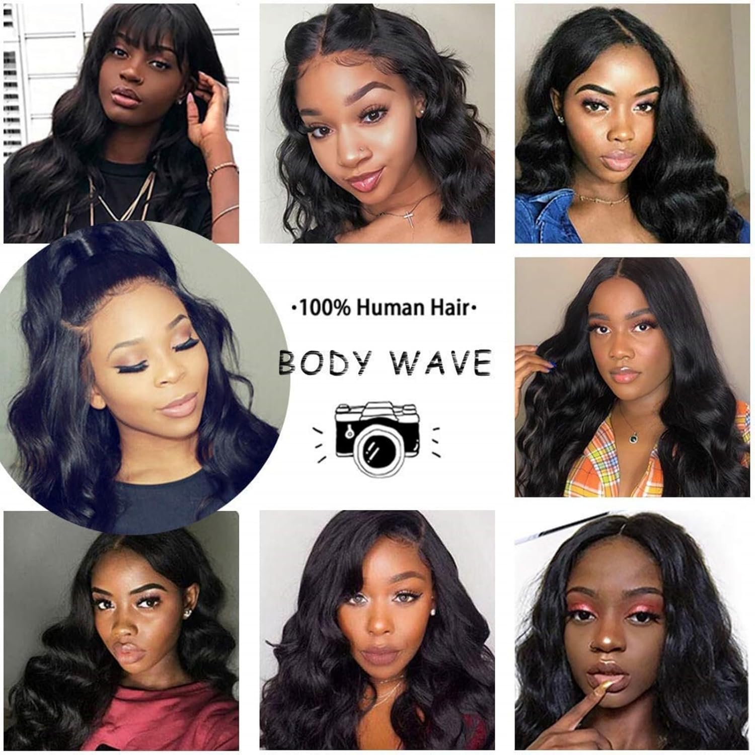 20 Inch Body Wave Pre Plucked Human Hair Wig 4x4 Lace Front with Baby Hair - Image 6