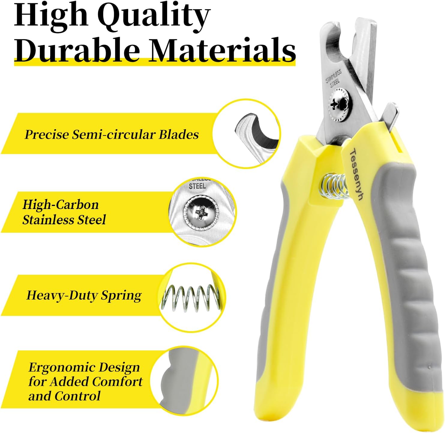 Heavy Duty Nail Clippers for Medium Large Dogs, Safety Lock Guard Included - Image 2