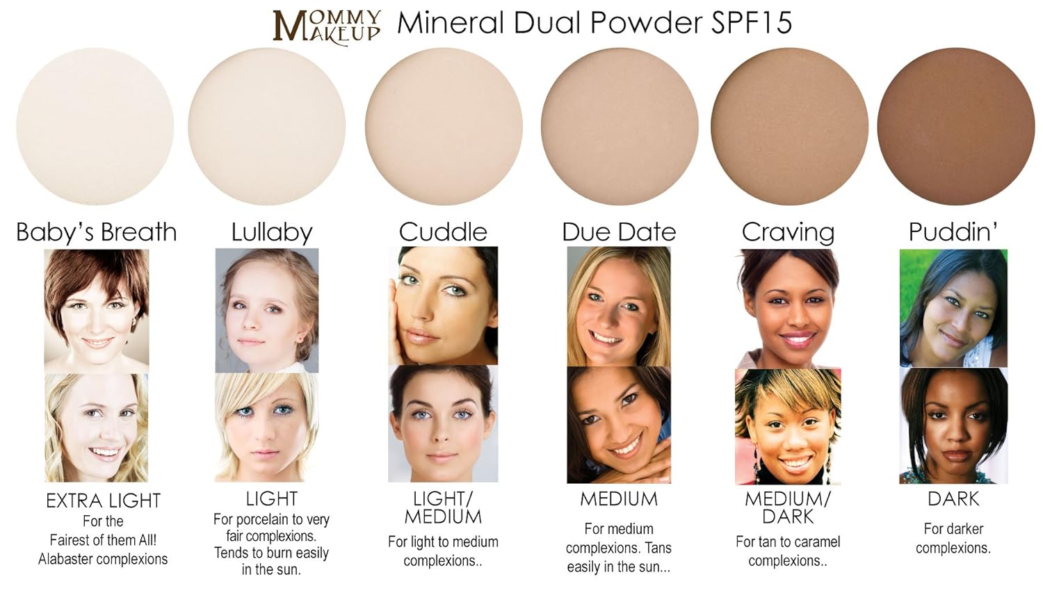 Mineral Dual Pressed Foundation SPF 15 Oil-Free, Talc-Free, Gluten-Free 0.45 oz Cuddle Light/Medium - Image 4