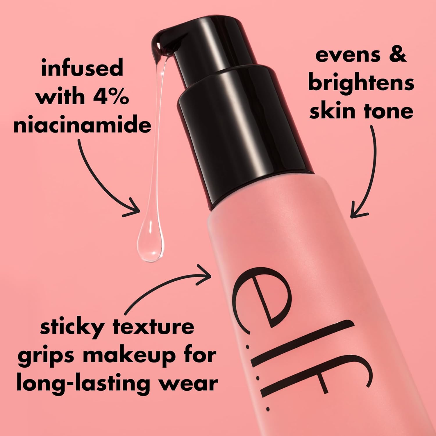 E.l.f. Power Grip 0.8 Fl Oz Gel-Based Hydrating Face Primer with 4% Niacinamide - Image 5