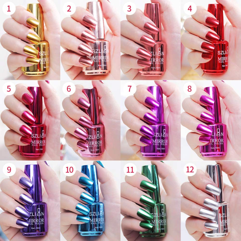 Matte Metallic 18ml Pearl Gold Nail Polish Varnish Durable Manicure Tool - Image 6