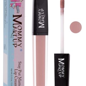 Mommy Makeup Stay Put Matte Lip Cream - Kiss-proof, Transfer-proof, Smudge-Proof, Waterproof, Long Lasting Lipstick - Hydarting Formula with Vitamin E (Heather)