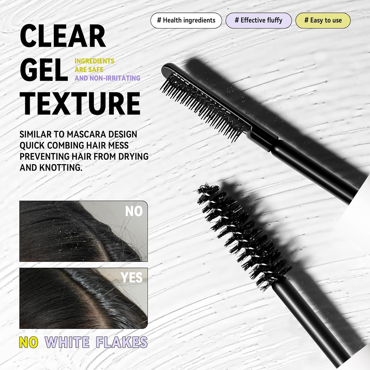 BestLand 0.35 oz Double-Head Flyaway Tamer Hair Finishing Stick with Brush Comb Tip - Image 6